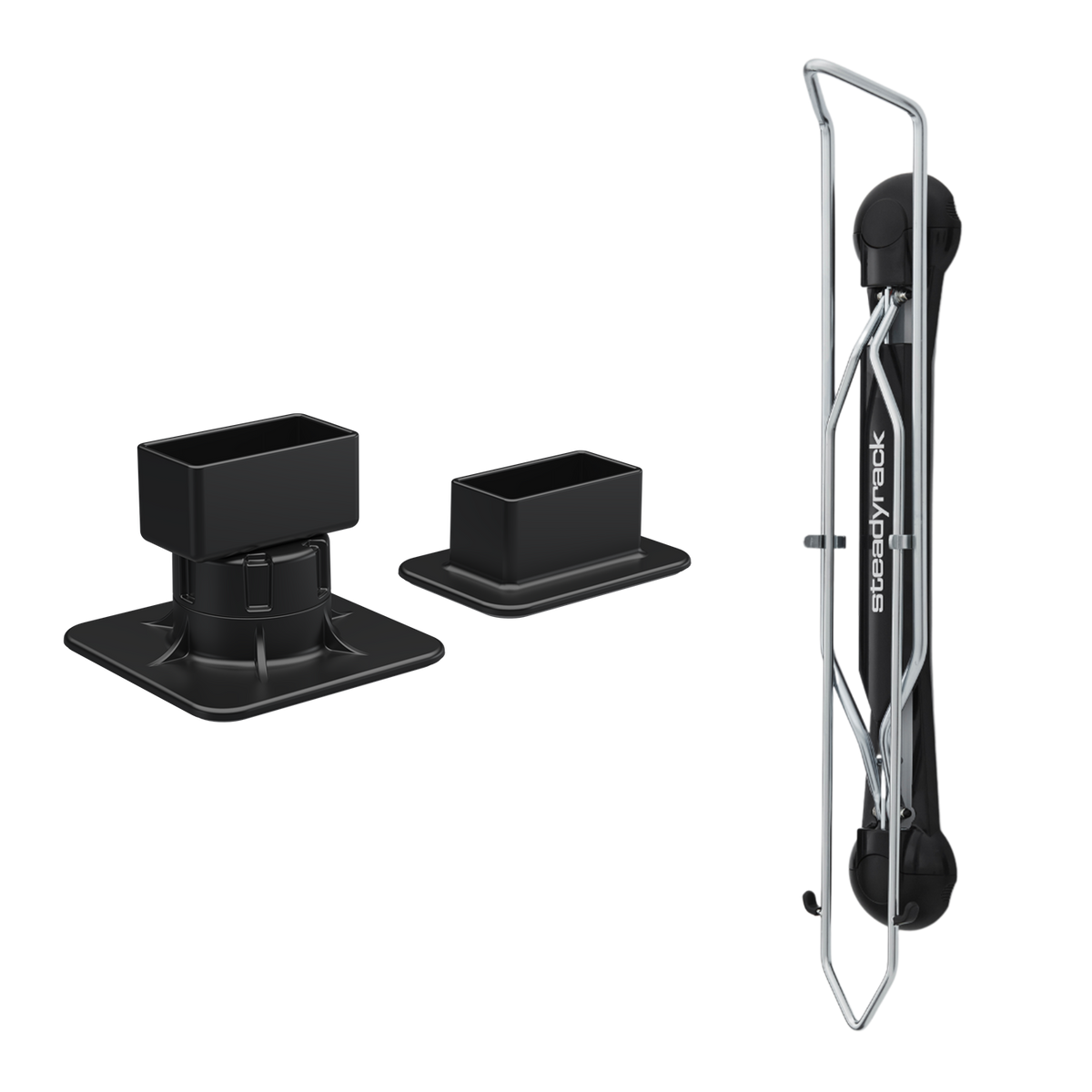 Steadyrack Classic MTB rack with post brackets — no wall fixing
