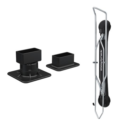 Steadyrack Classic MTB rack with post brackets — no wall fixing
