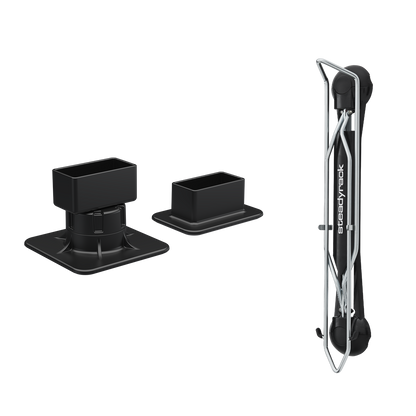 Steadyrack Classic Road rack with post brackets — no wall fixing