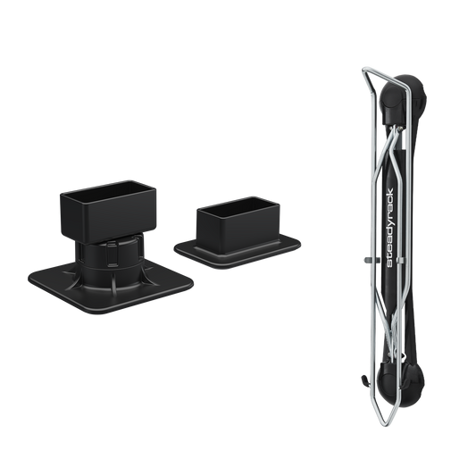 Steadyrack Classic Road rack with post brackets — no wall fixing