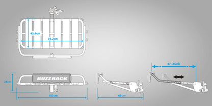 Buzz Rack P10s Buzzpro — tow ball cargo platform