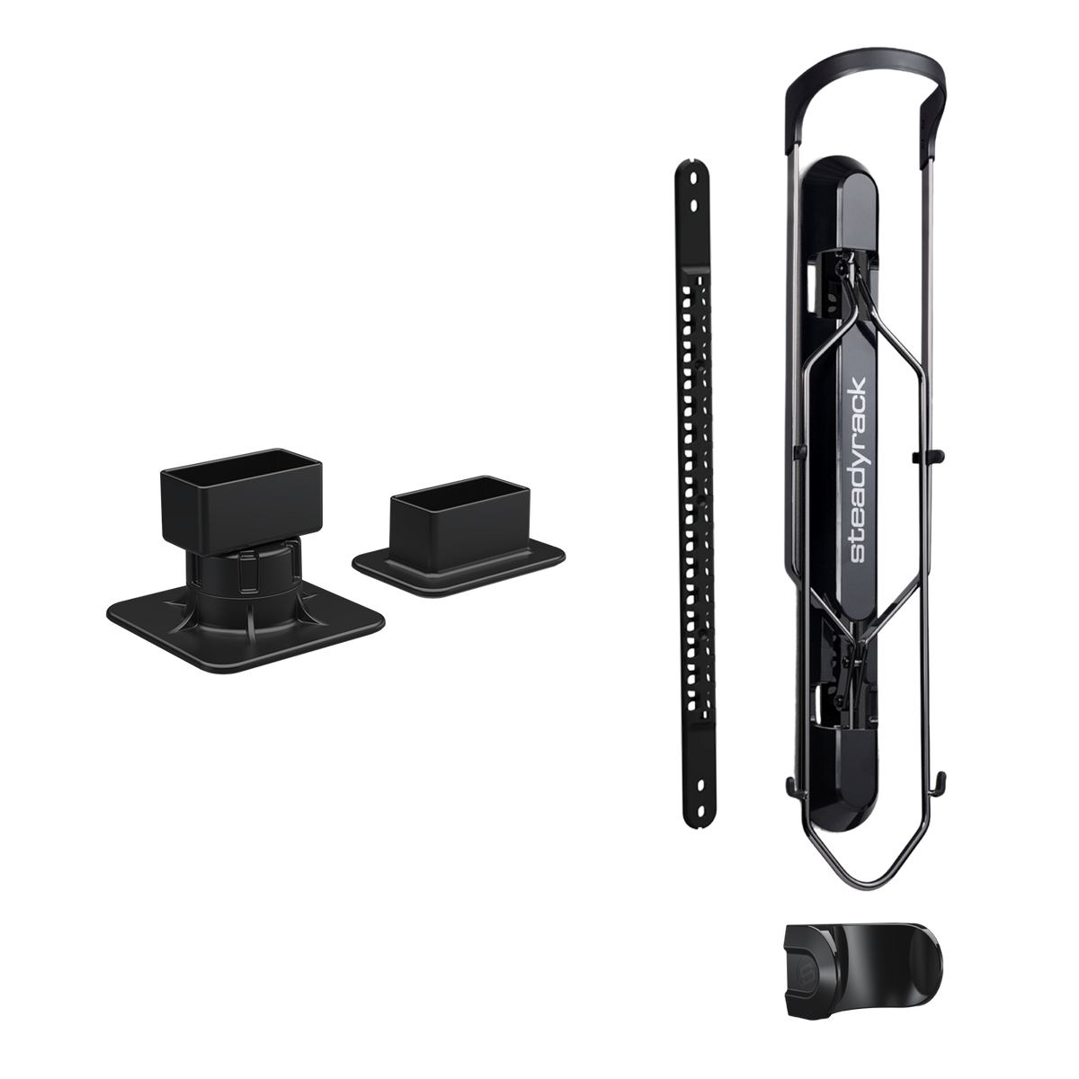 Steadyrack ProFlex Fat rack with post brackets — no wall fixing