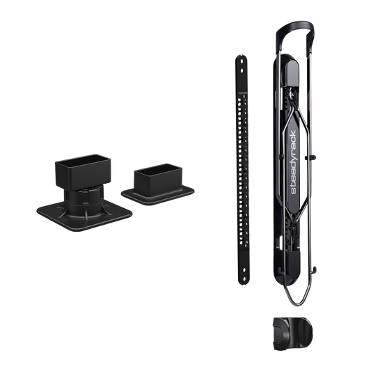 Steadyrack ProFlex Wide rack with post brackets — no wall fixing