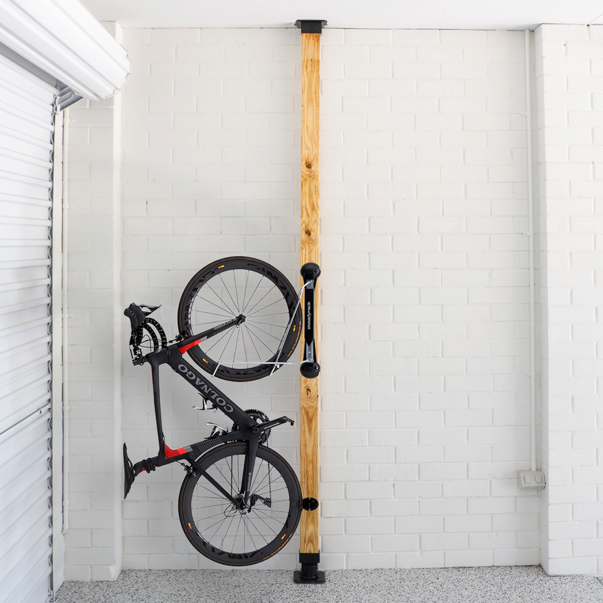 Steadyrack Classic Road rack with post brackets — no wall fixing