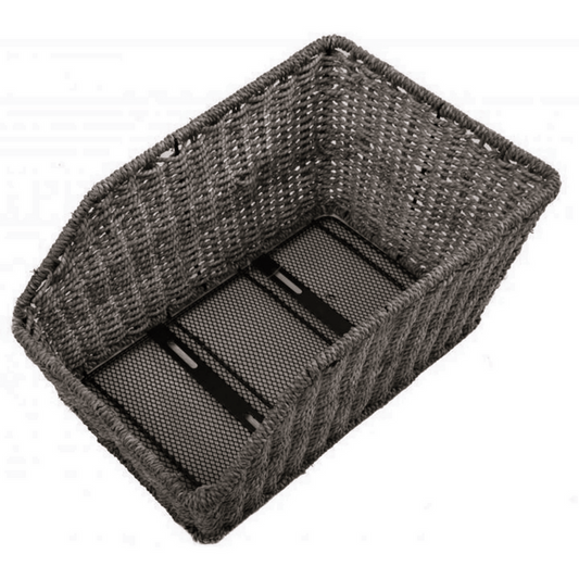 Rear polyrattan basket — fixed, 45 × 30 × 22 cm