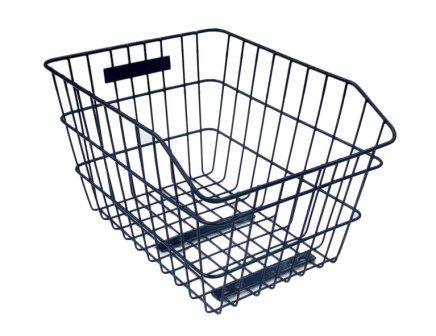 Rear wire basket — fixed, 43 × 33 × 25 cm