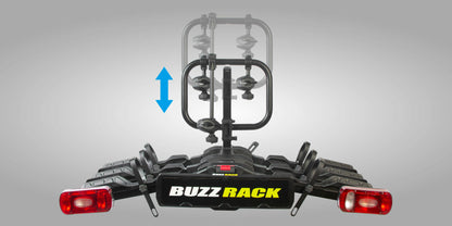 Buzz Rack Scorpion Lite 3 — tow ball e-bike rack, 3 bikes