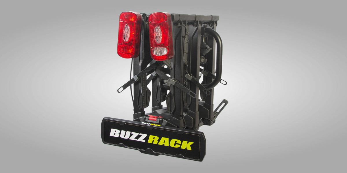 Buzz Rack Scorpion Lite 3 — tow ball e-bike rack, 3 bikes